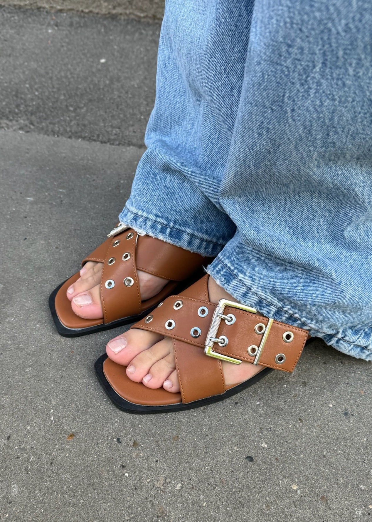 Daily Slingbacks - Camel - ByStenholt.dk