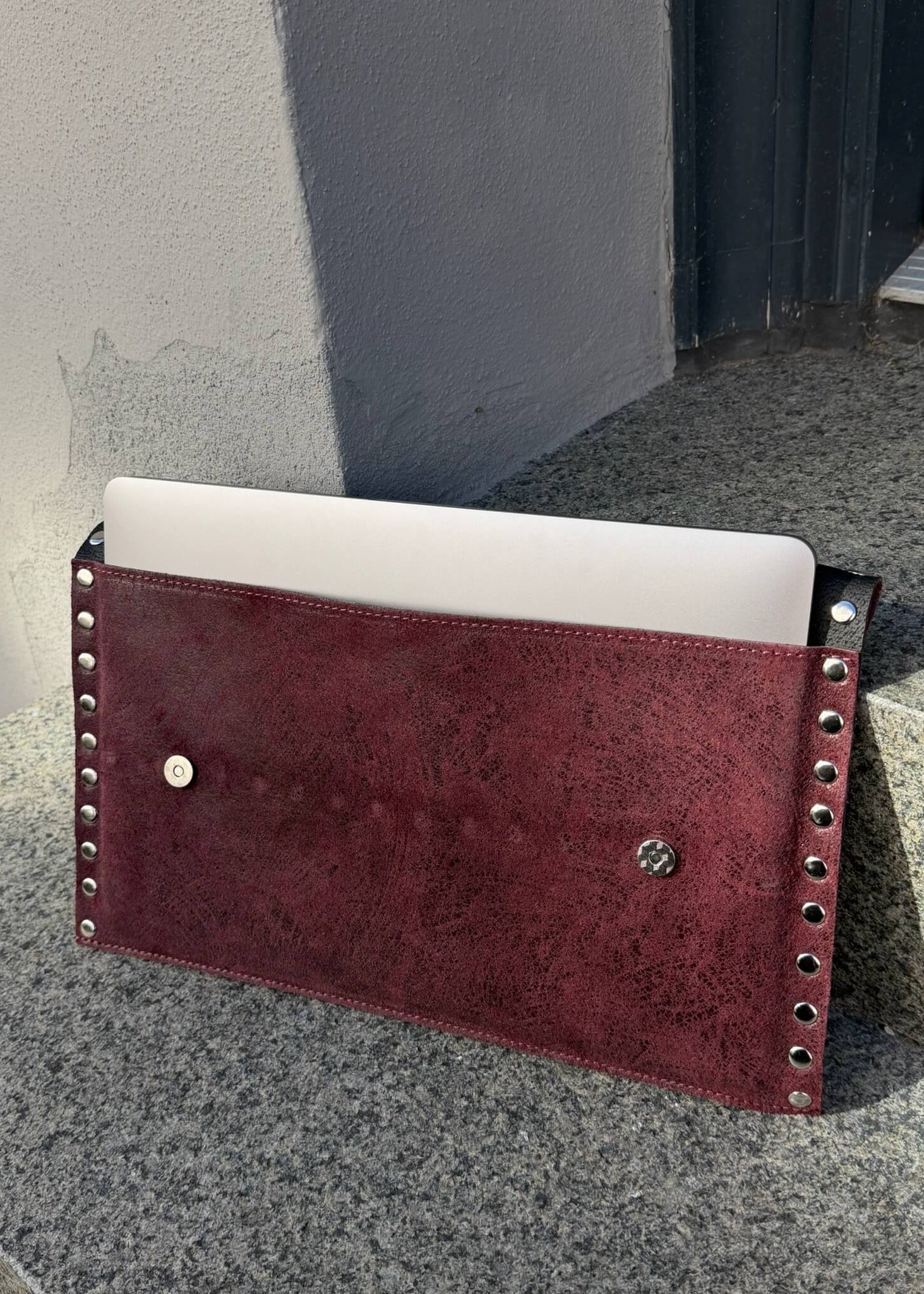 Ea Computer Sleeve "13 med Nitter - Bordeaux - ByStenholt.dk