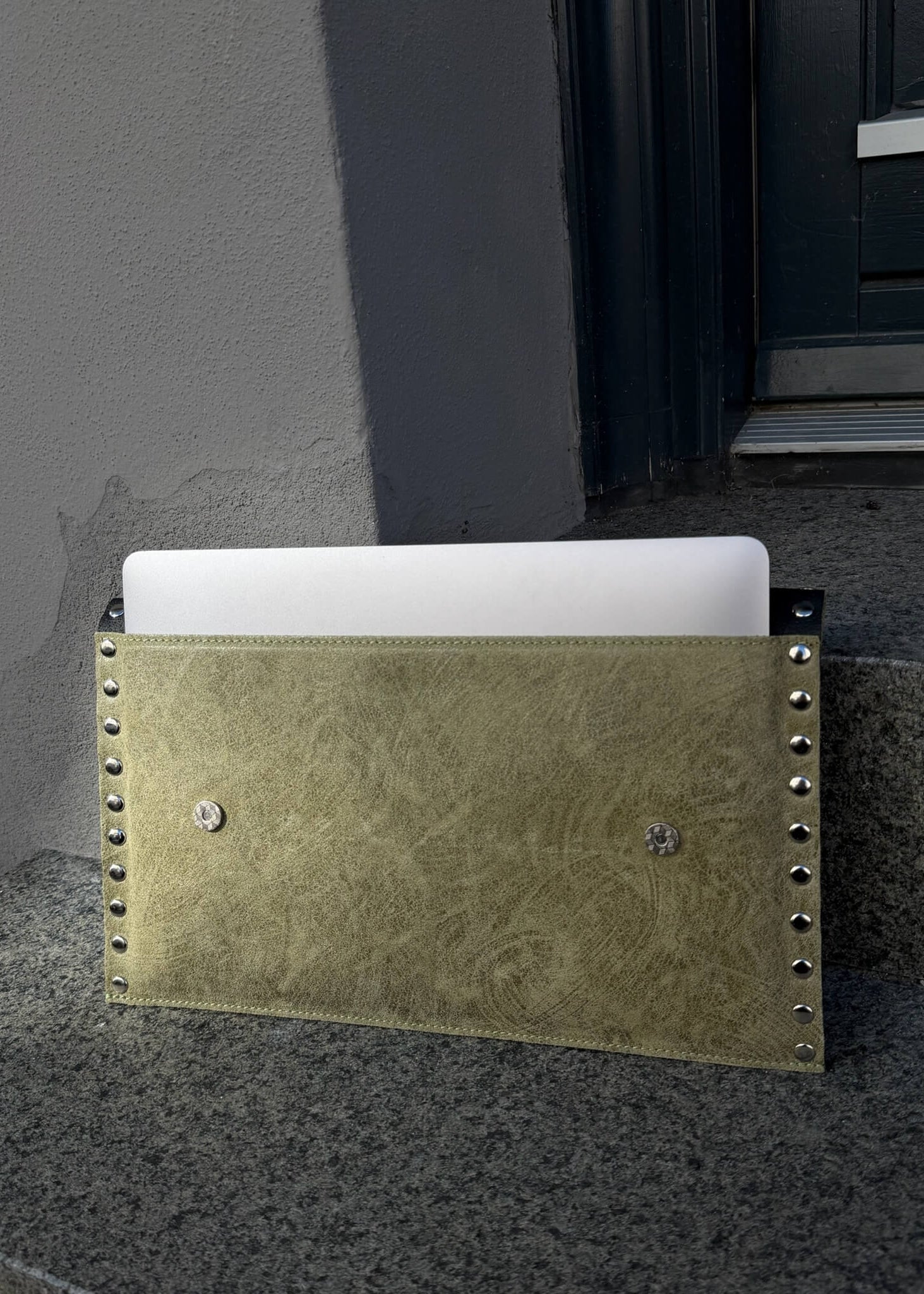 Ea Computer Sleeve "13 med Nitter - Limegrøn - ByStenholt.dk