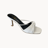 Ebba Sandaler med Hæl - Hvid - ByStenholt.dk