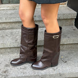 Elina Cuff Støvler - Mørkebrun