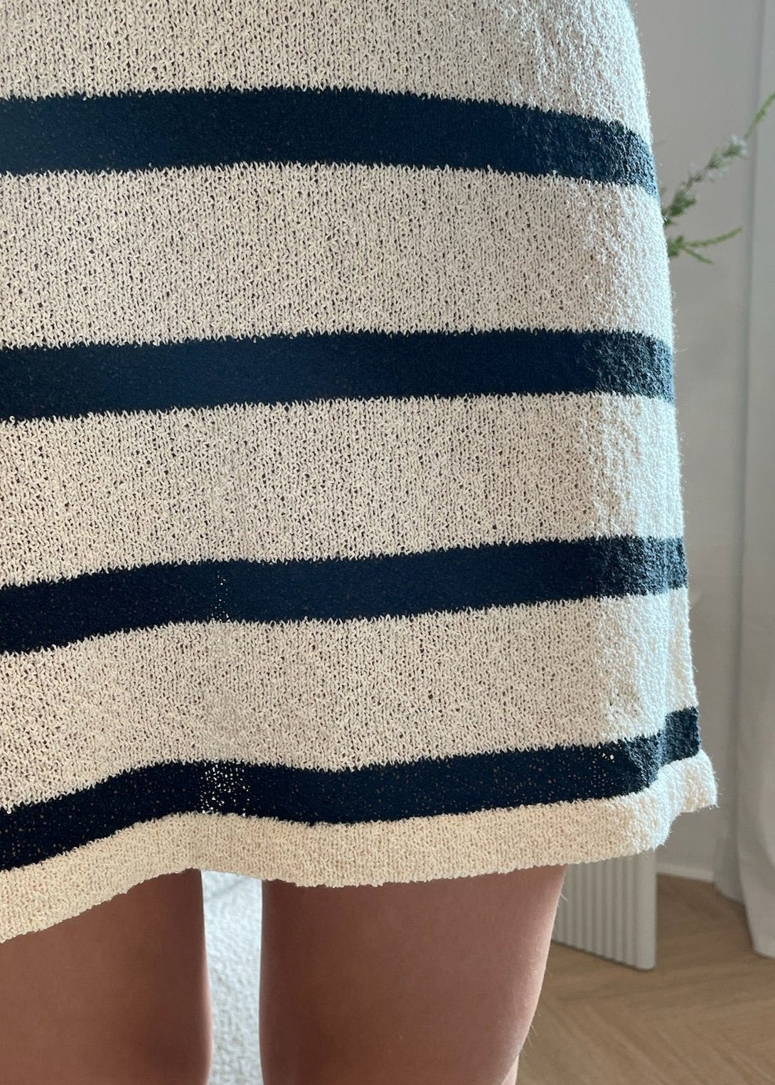 Elina Kjole - Creme/Sort - ByStenholt.dk