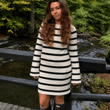 Elina Kjole - Creme/Sort - ByStenholt.dk