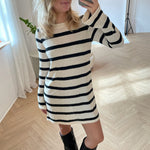 Elina Kjole - Creme/Sort - ByStenholt.dk