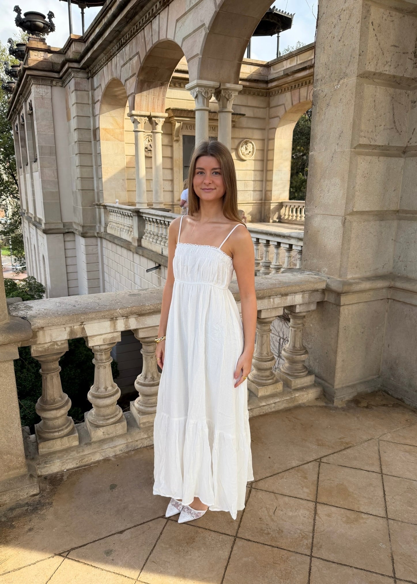 Elina Maxi Kjole - Hvid - ByStenholt.dk