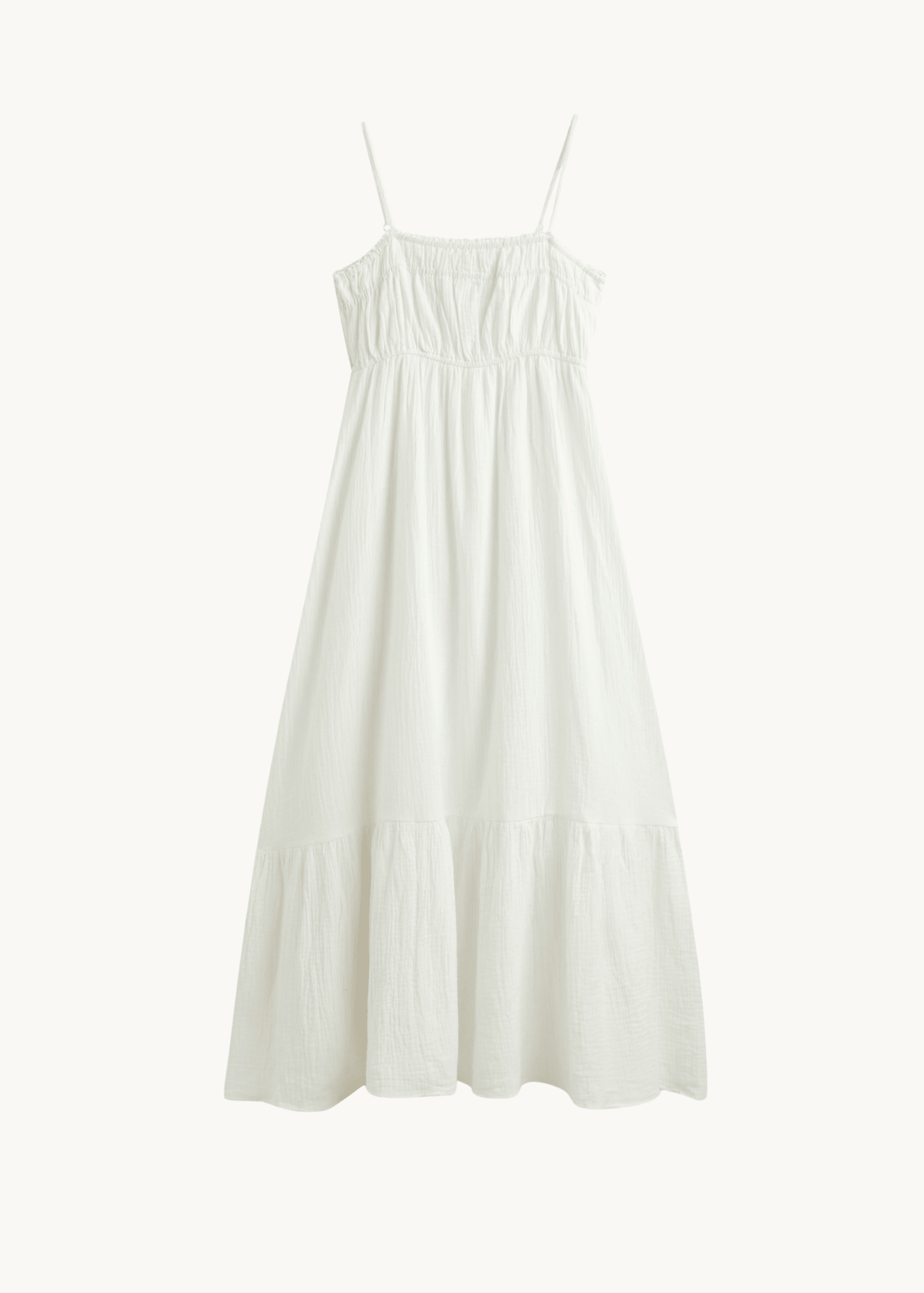 Elina Maxi Kjole - Hvid - ByStenholt.dk