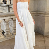 Elina Maxi Kjole - Hvid - ByStenholt.dk