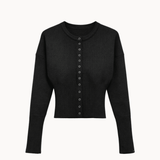 Eline Fitted Cardigan - Sort