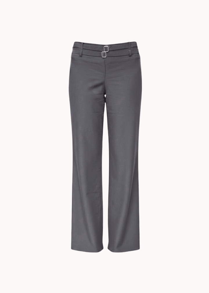 Elira Low Waist Bukser - Grå - ByStenholt.dk