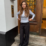 Elira Low Waist Bukser - Sort - ByStenholt.dk