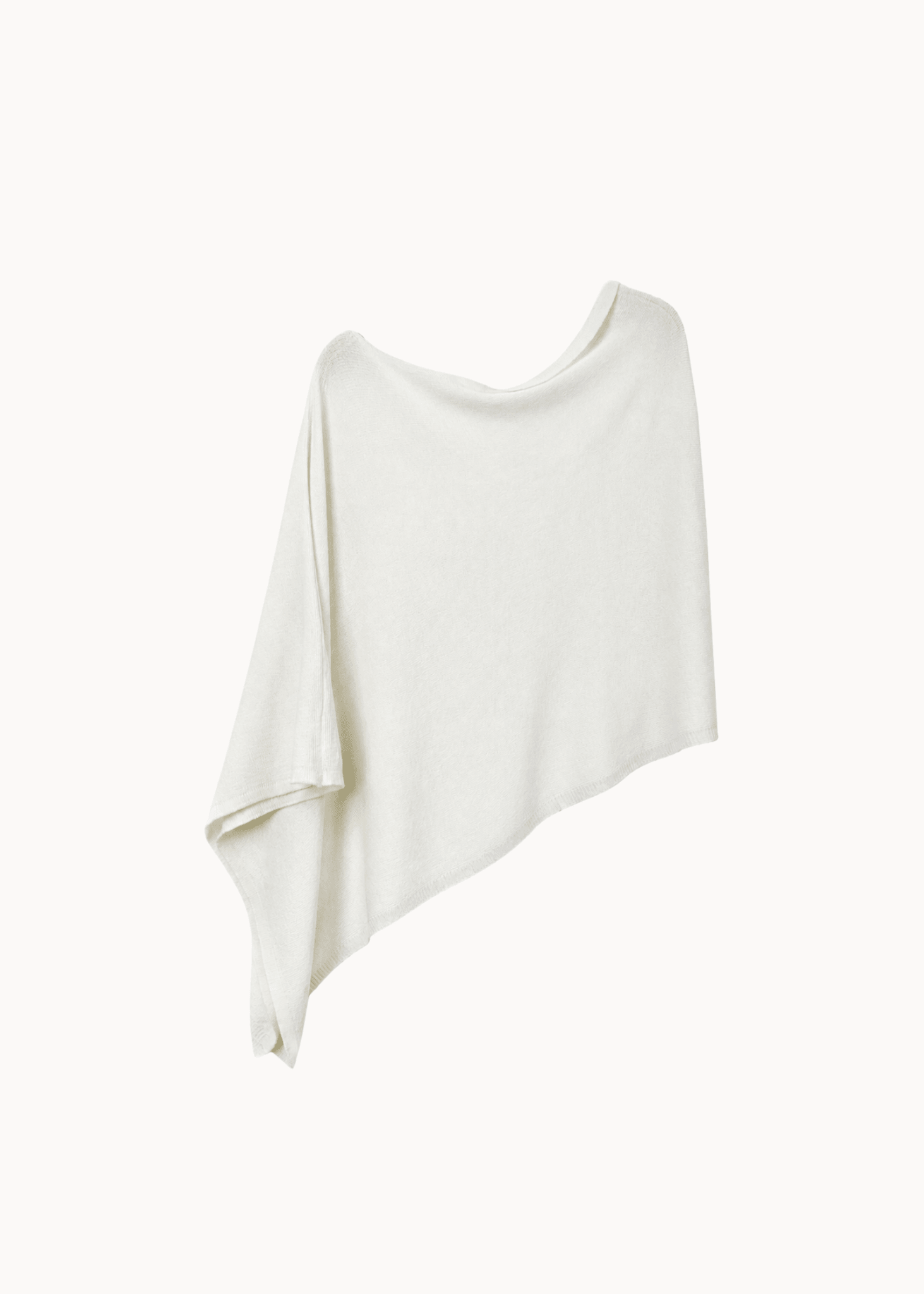 Elisa Strik Poncho - Creme - ByStenholt.dk