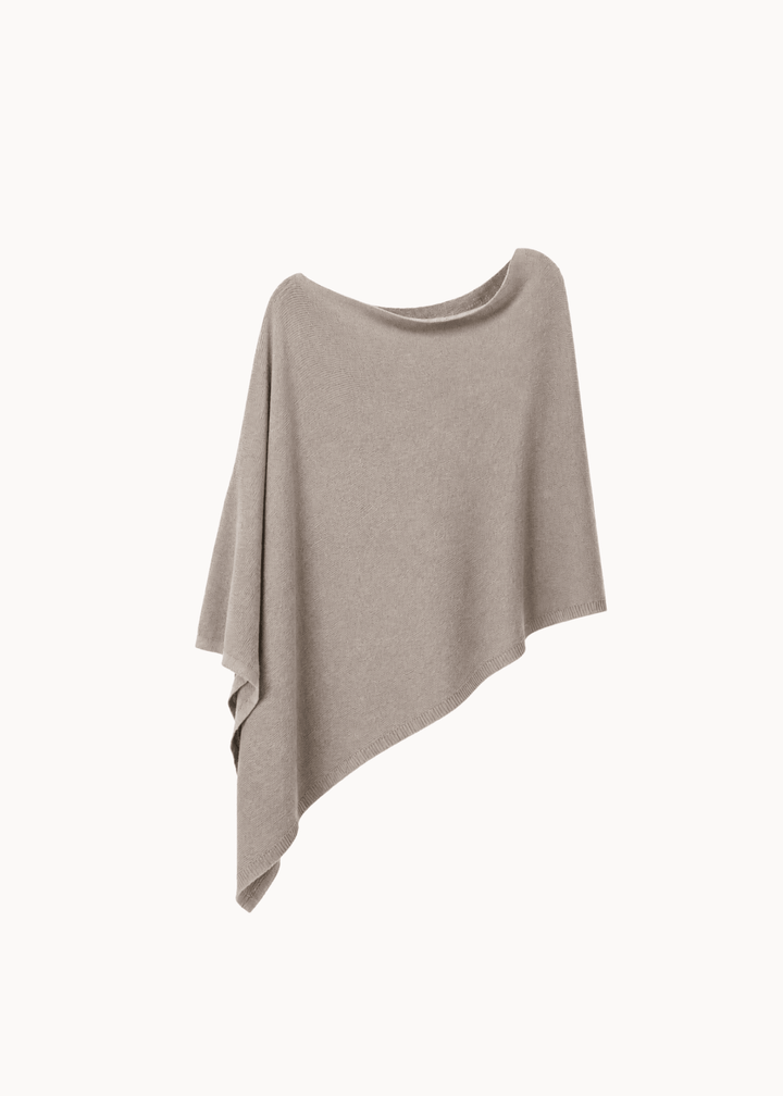 Elisa Strik Poncho - Taupe - ByStenholt.dk