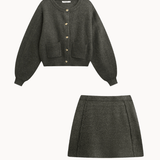 Ella Knit Sæt - Grå