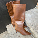 Ella Kitten Heel Støvler - Brun