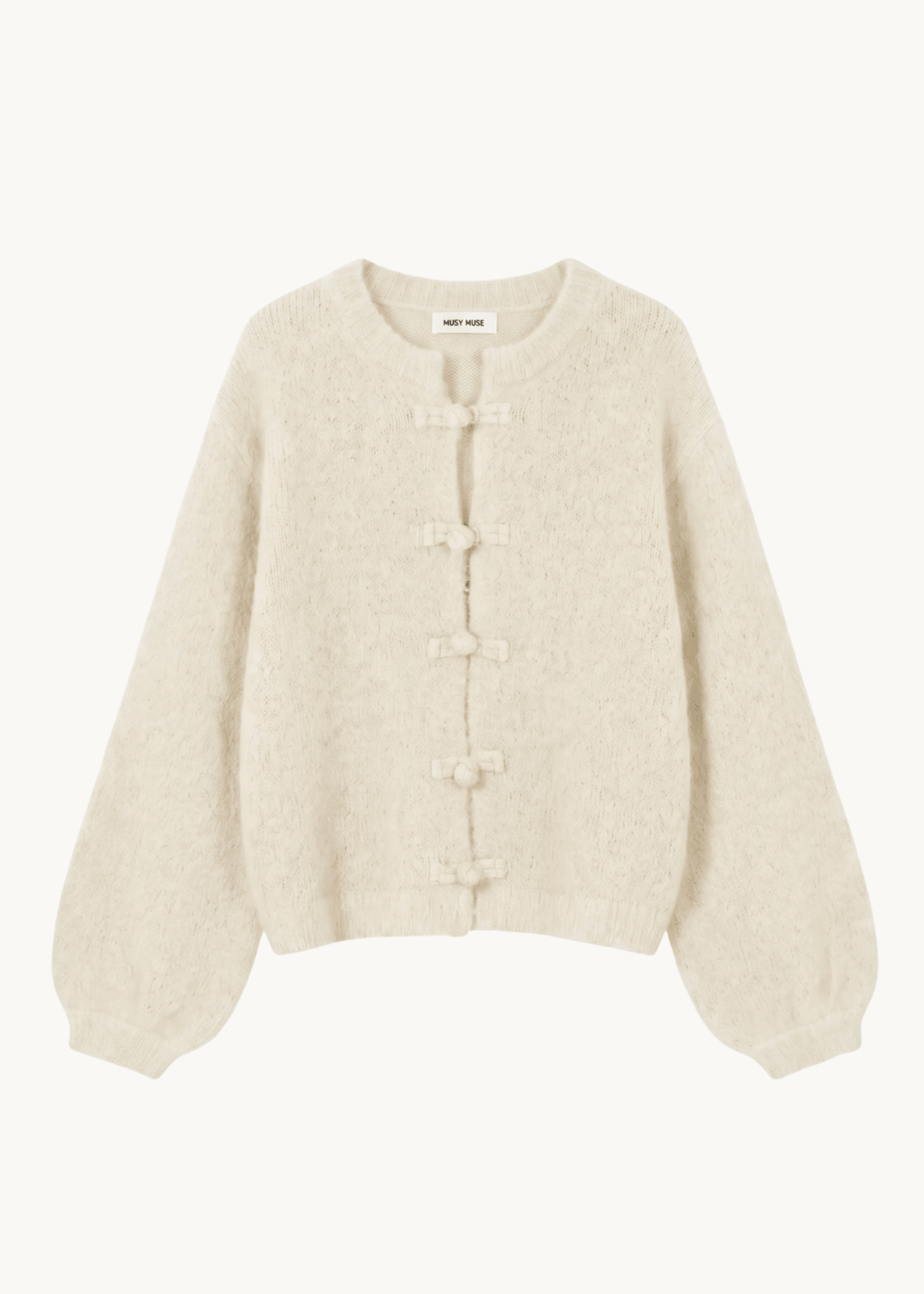 Elva Strik Cardigan - Beige - ByStenholt.dk