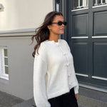 Elva Strik Cardigan - Beige - ByStenholt.dk