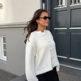 Elva Strik Cardigan - Beige - ByStenholt.dk
