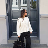 Elva Strik Cardigan - Beige - ByStenholt.dk