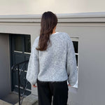 Elva Strik Cardigan - Grå - ByStenholt.dk