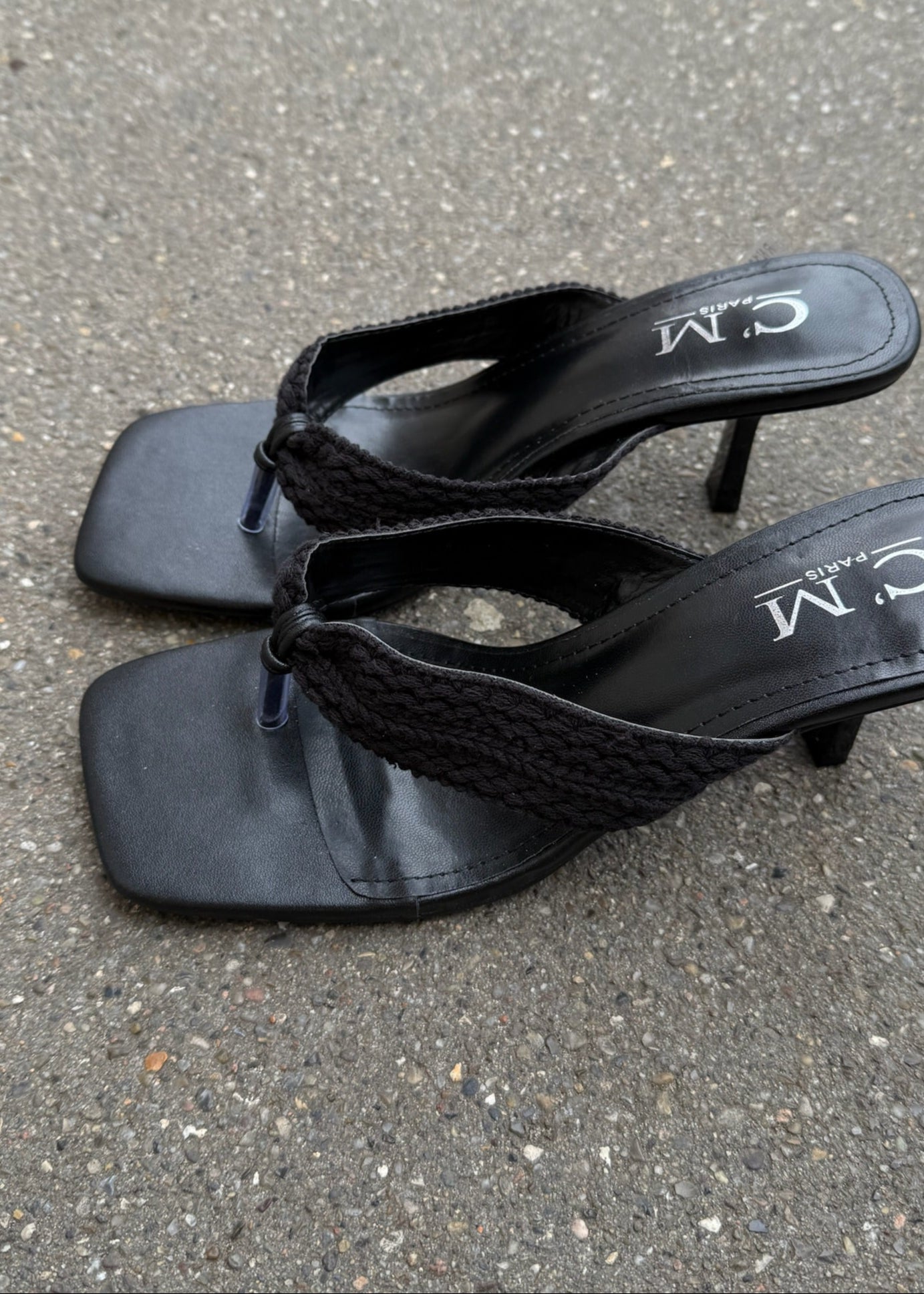 Ely Sandaler med Hæl - Sort - ByStenholt.dk