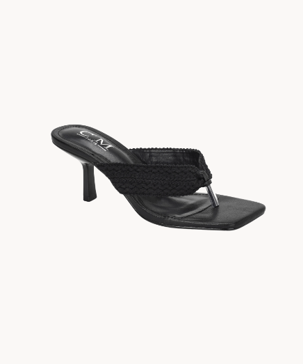 Ely Sandaler med Hæl - Sort - ByStenholt.dk