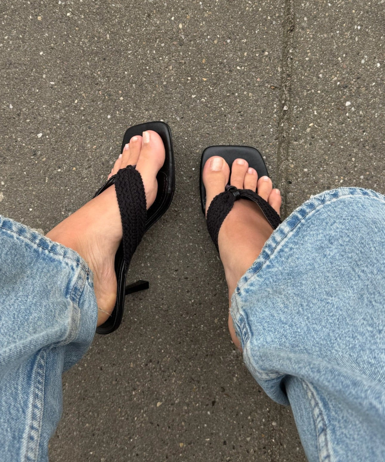 Ely Sandaler med Hæl - Sort - ByStenholt.dk