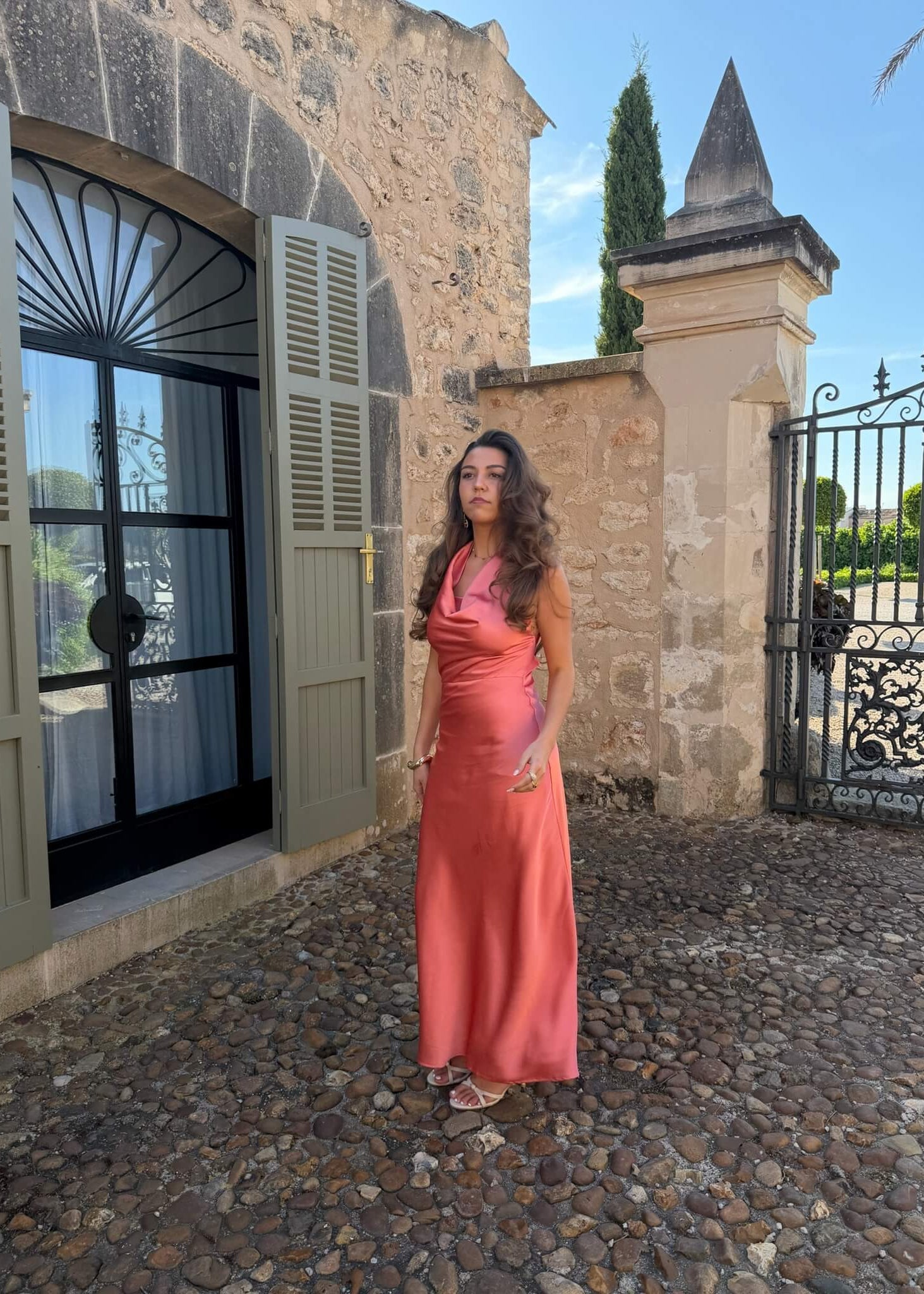 Emilia Maxi Kjole - Koral - ByStenholt.dk