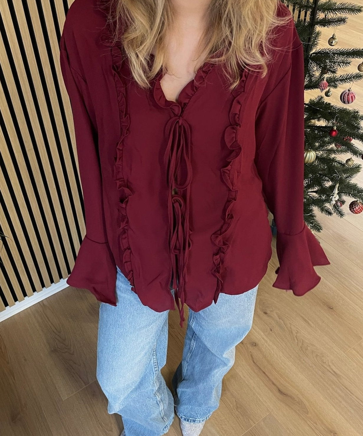 Emily Bluse - Bordeaux - ByStenholt.dk