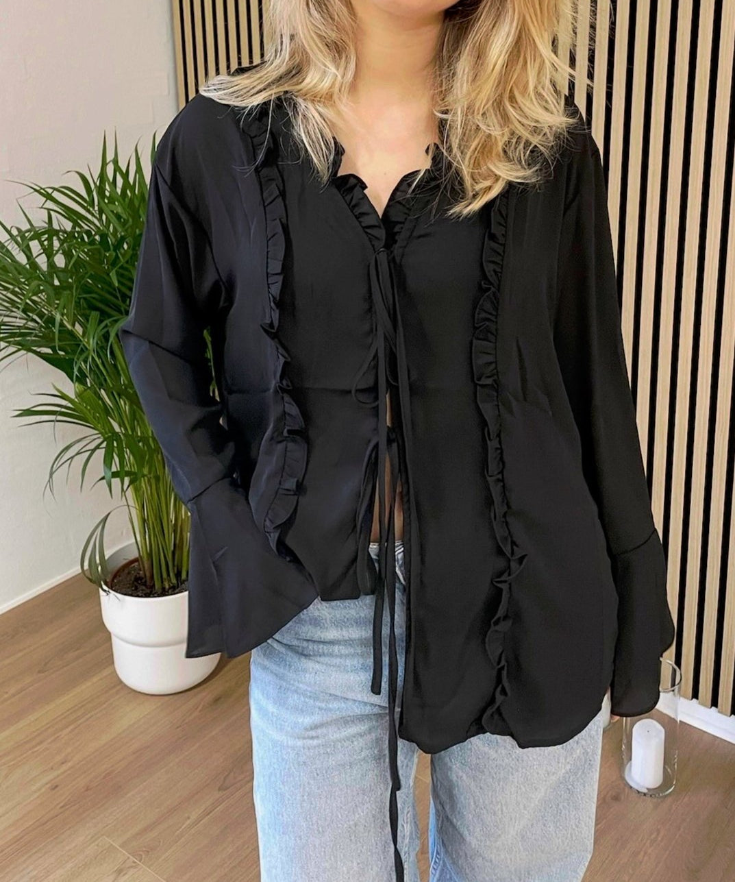 Emily Bluse - Sort - ByStenholt.dk