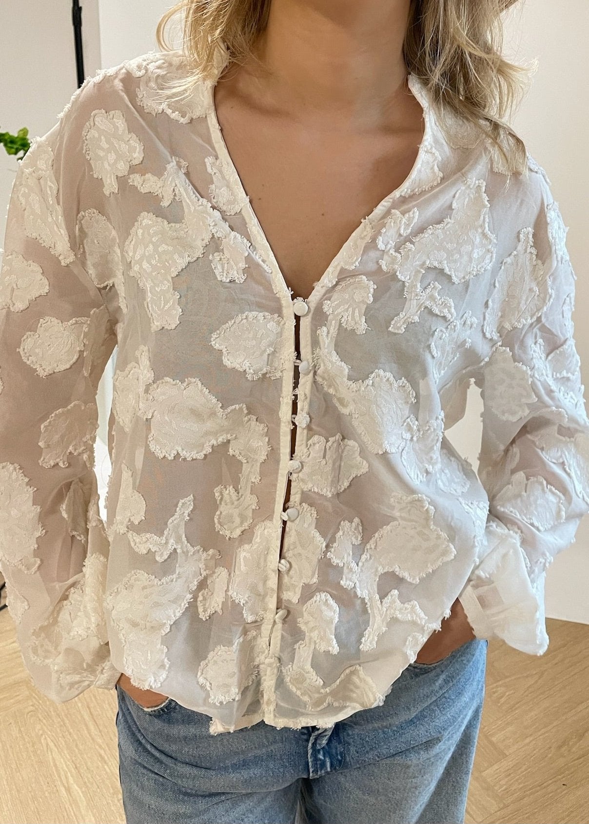 Emma Bluse - Creme - ByStenholt.dk