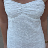 Fie Kjole med Åben Ryg - Hvid - ByStenholt.dk