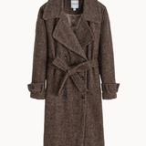Frida Lang Coat - Brun