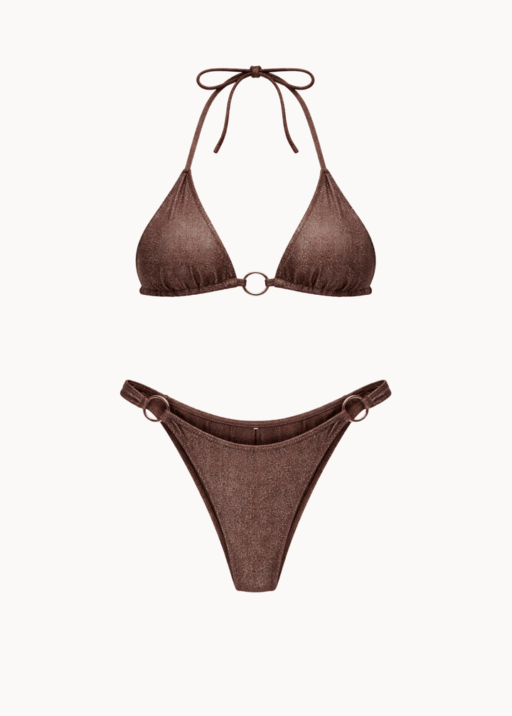 Glimmer Trekants Bikini - Brun - ByStenholt.dk