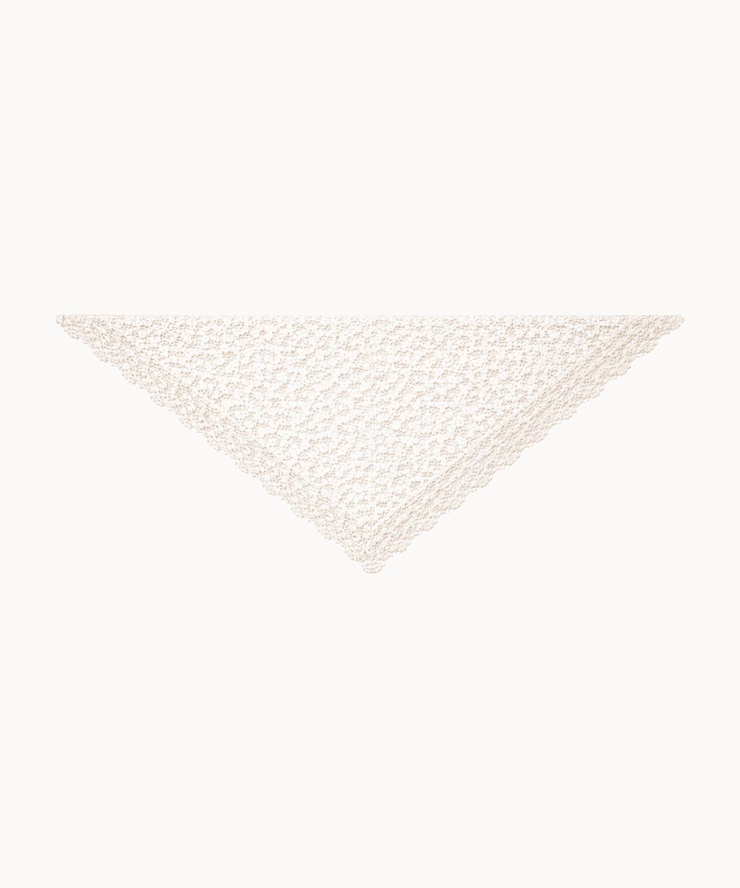 Hæklet Tørklæde - Beige - ByStenholt.dk