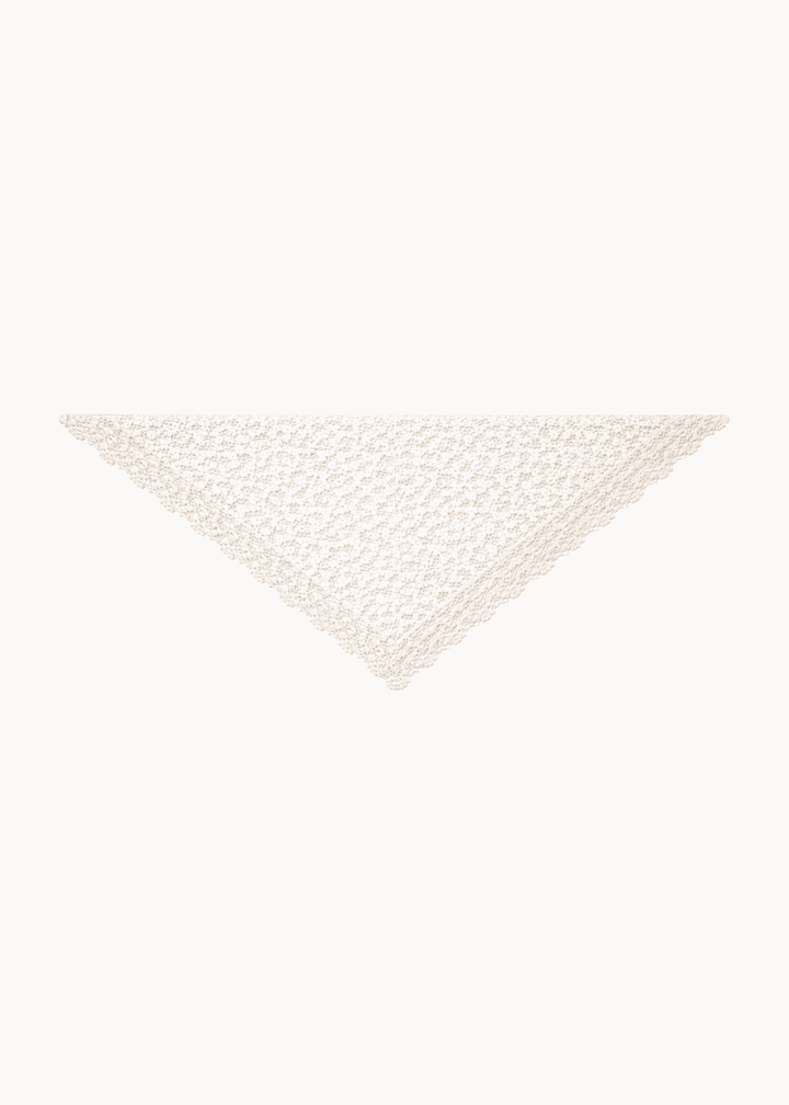 Hæklet Tørklæde - Beige - ByStenholt.dk