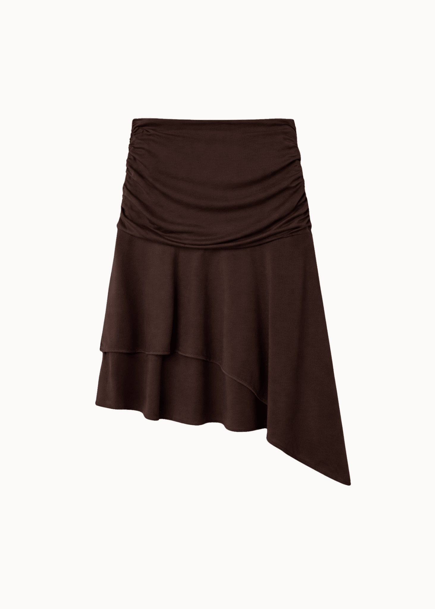 Halterneck Top + Aia Nederdel Sæt - Mørkebrun - ByStenholt.dk