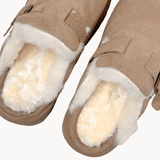 Hjemmesko med Pels Plateau - Brun - ByStenholt.dk