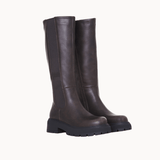 Høje Chunky Støvler - Mørkebrun