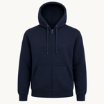 Hoodie Med Lynlås - Navy - ByStenholt.dk