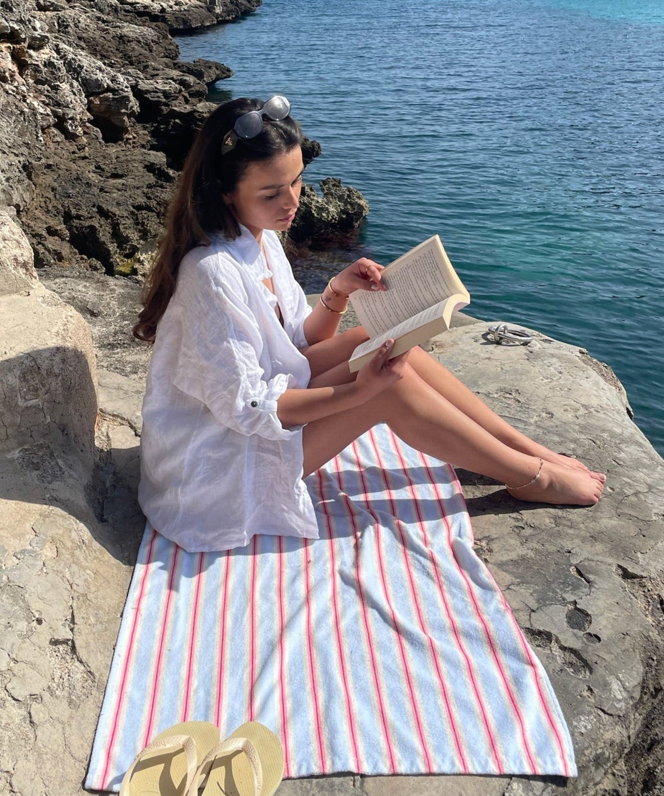 Hørskjorte - Hvid - ByStenholt.dk