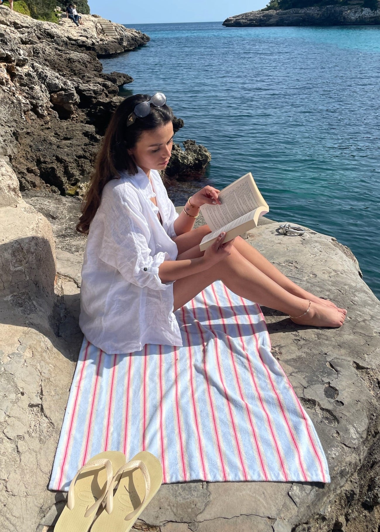 Hørskjorte - Hvid - ByStenholt.dk