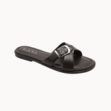 Ingrid Spænde Sandal - Mørkebrun - ByStenholt.dk