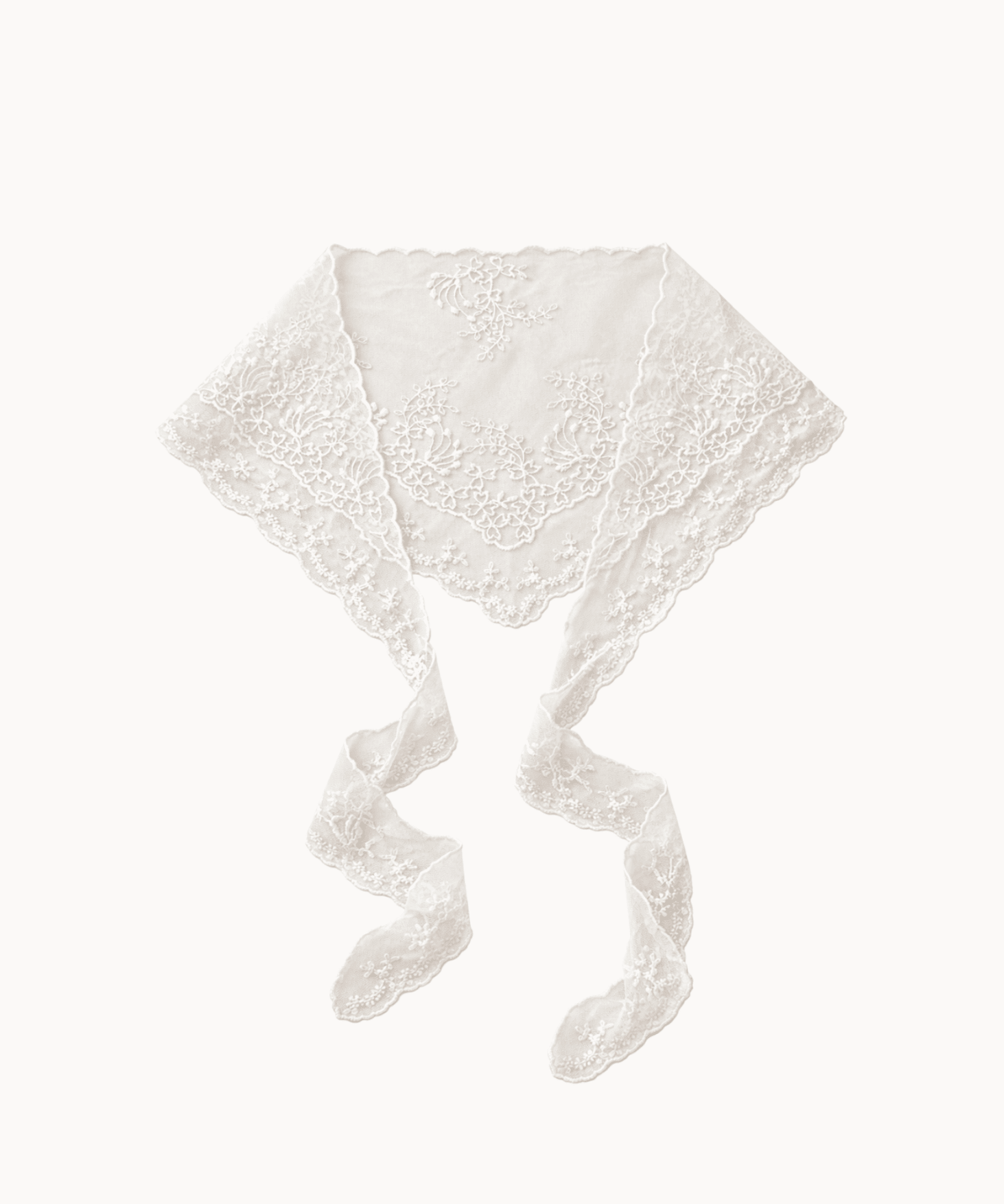 Iris Blonde Tørklæde - Hvid - ByStenholt.dk