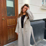 Isabel Lang Frakke - Beige - ByStenholt.dk