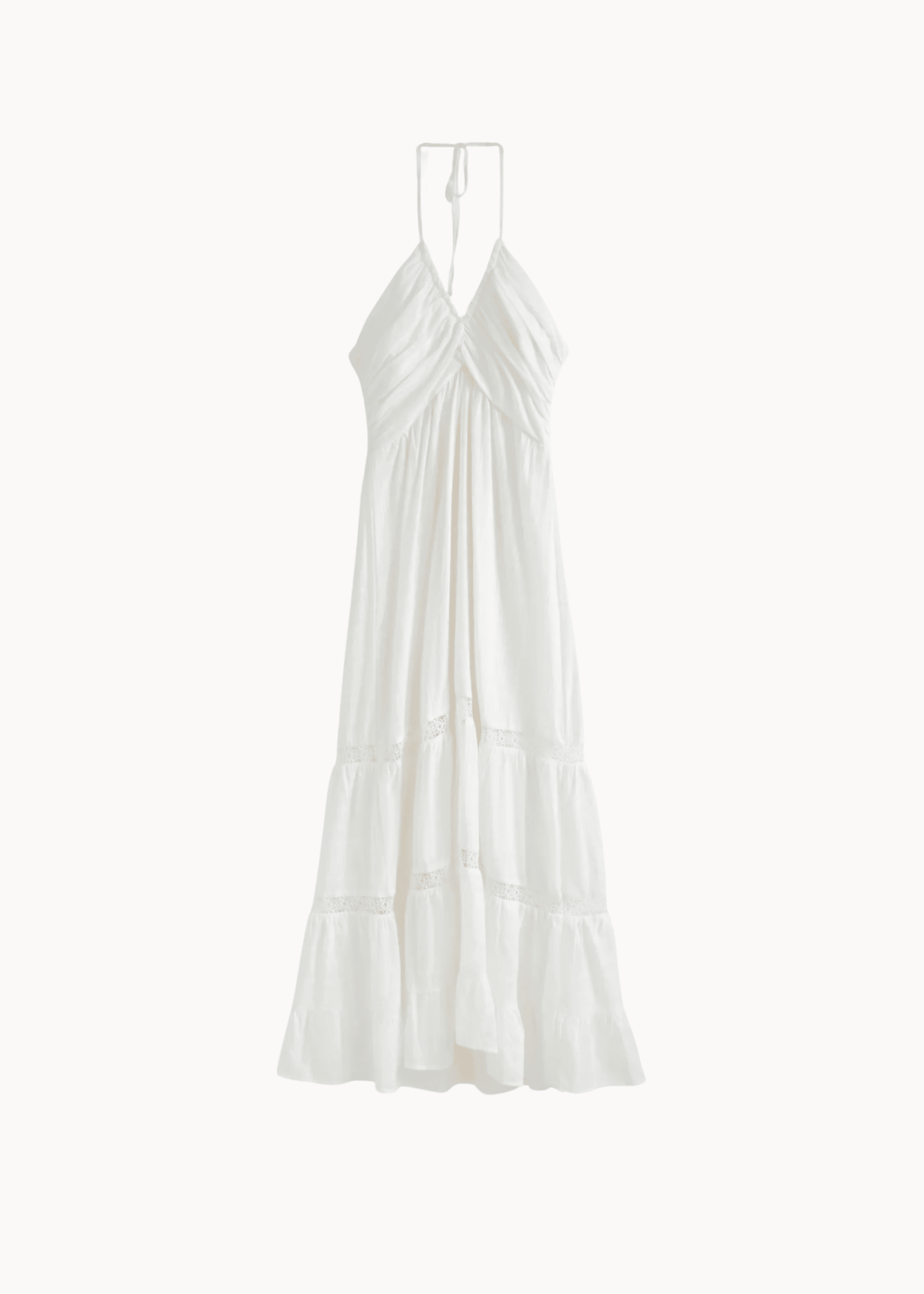 Jasmin Maxi Kjole - Hvid - ByStenholt.dk