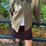Klassisk Kort Trenchcoat - Khaki - ByStenholt.dk