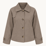 Klassisk Kort Trenchcoat - Taupe - ByStenholt.dk