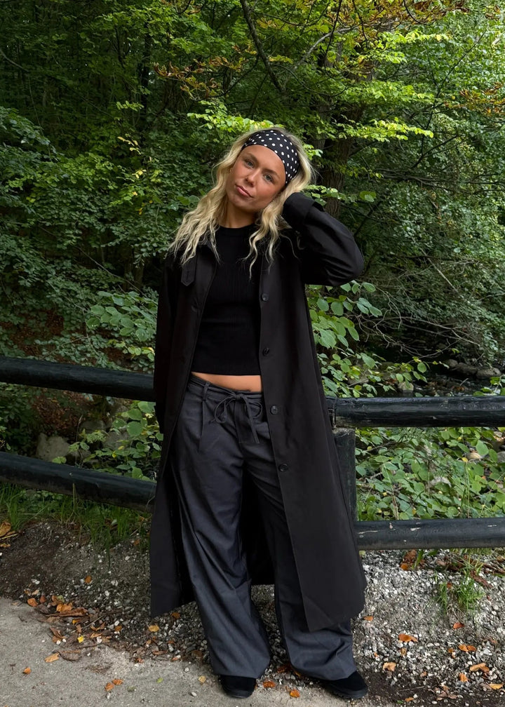 Klassisk Trenchcoat - Sort - ByStenholt.dk