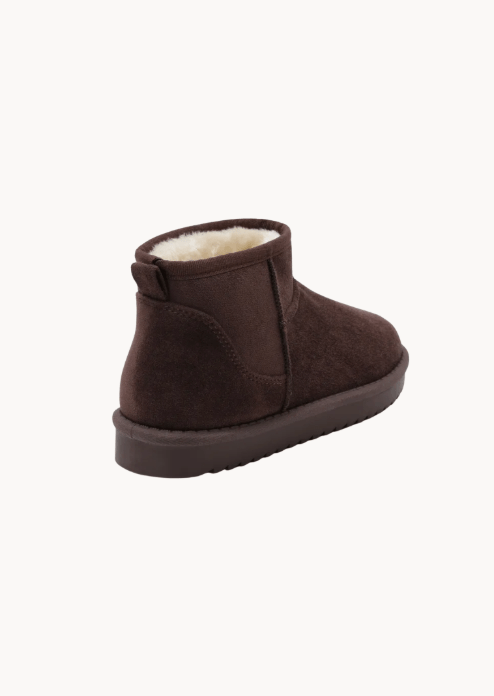 Korte Luna Bamsestøvler - Mørkebrun - ByStenholt.dk