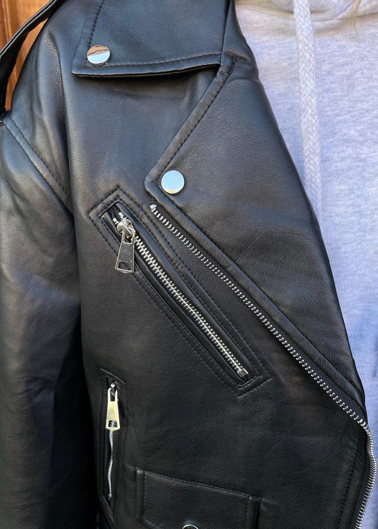 Læderjakke - Sort - ByStenholt.dk